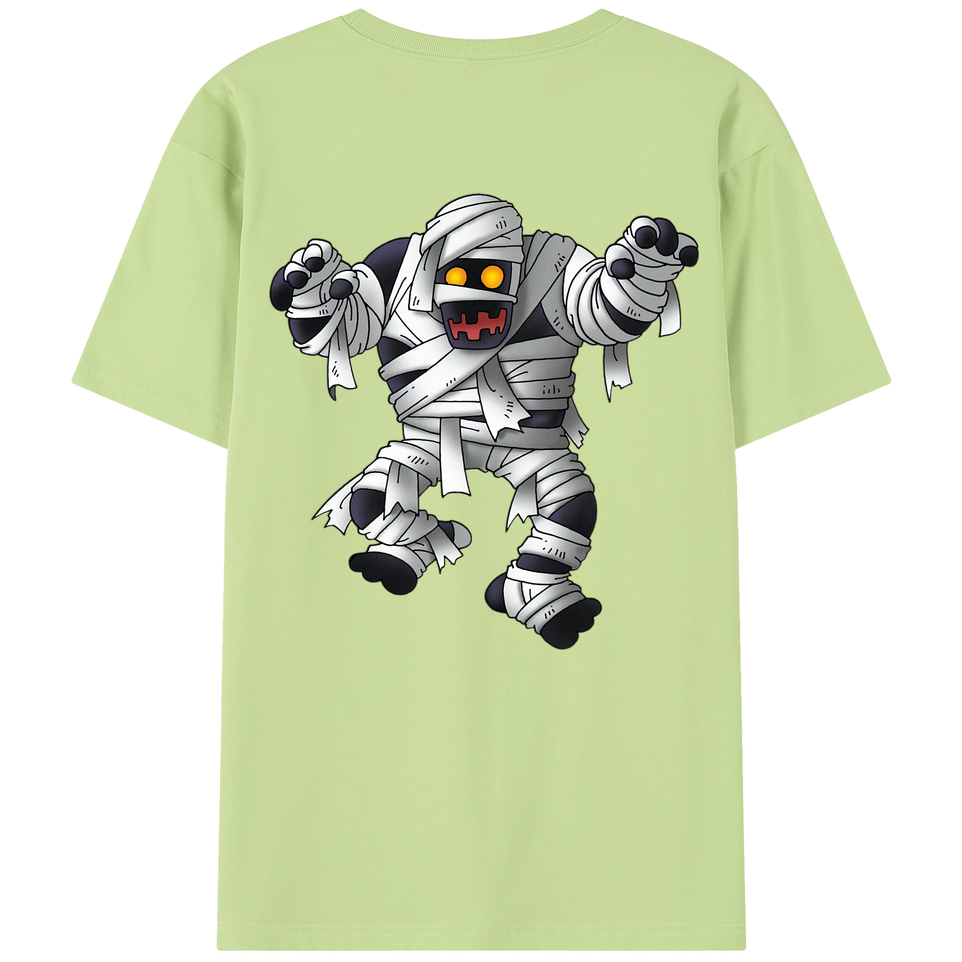 （画像用） ドラゴンクエスト Doragon Kuesuto Dragon Quest 綿100％半袖Tシャツ（背面プリント）
